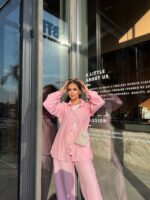 Lara's Linen Suit - Pink