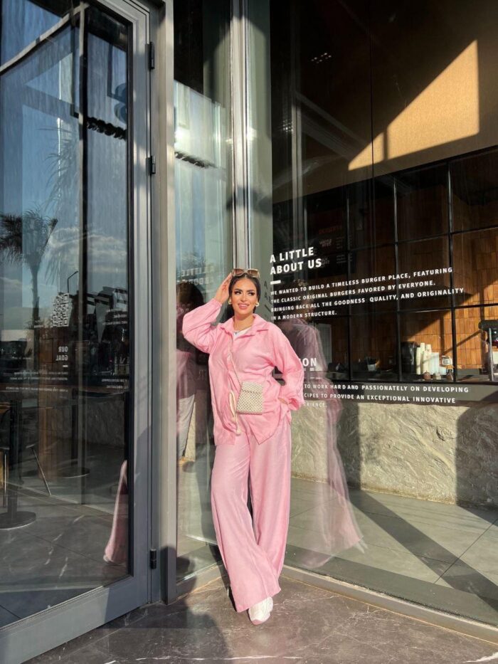 Lara's Linen Suit - Pink - Image 3