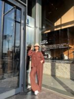 Lara's Linen Suit - Brown - Image 2