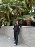 Lara's Linen Suit - Black - Image 2