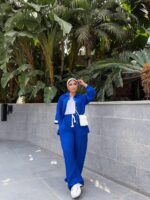 Lara's Linen Suit - Blue