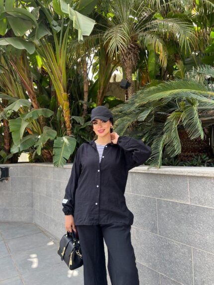 Lara's Linen Suit - Black