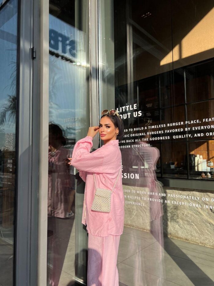 Lara's Linen Suit - Pink - Image 4