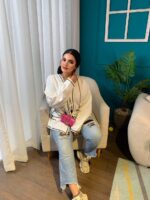 Lara's Linen Blouse White - Image 5